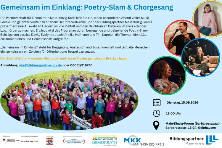 Gemeinsam im Einklang - Poetry-Slam meets Chorgesang (185 x 118 mm)